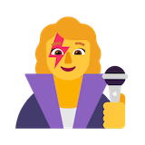 woman-singer Emoji microsoft