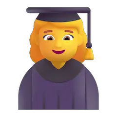 Woman Student Emoji on Windows
