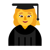 woman-student Emoji microsoft