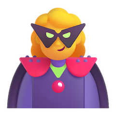 Woman Supervillain Emoji on Windows