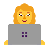 woman-technologist Emoji microsoft