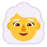 woman-white-haired Emoji microsoft