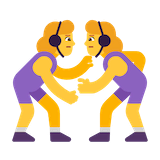 women-wrestling Emoji microsoft