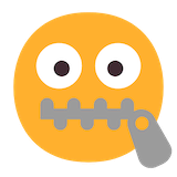 zipper-mouth-face Emoji microsoft
