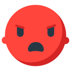 Angry Face Emoji in Mozilla Browser