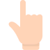 Dorso da mão com dedo indicador apontando para cima Emoji Mozilla
