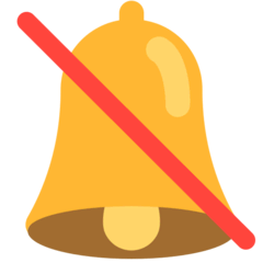 Bell With Slash Emoji in Mozilla Browser