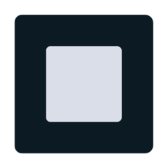 Schwarz umrandetes weißes Quadrat Emoji Mozilla