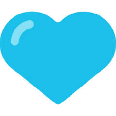 Coração azul Emoji Mozilla