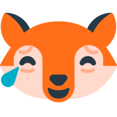 Katzenkopf mit Freudentränen Emoji Mozilla