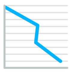 Grafico con andamento negativo Emoji Mozilla