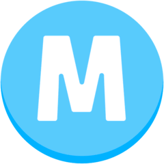 Ⓜ️ Буква M в круге Эмодзи в браузере Mozilla