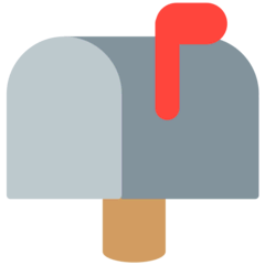 Geschlossener Briefkasten mit Fahne oben Emoji Mozilla