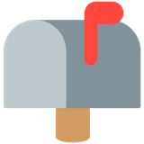 closed-mailbox-with-raised-flag Emoji mozilla