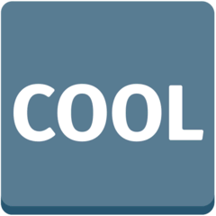Simbolo con parola inglese “Cool” Emoji Mozilla