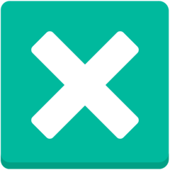 Cross Mark Button Emoji in Mozilla Browser