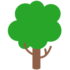 Deciduous Tree Emoji in Mozilla Browser