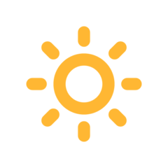Símbolo de brillo bajo Emoji Mozilla