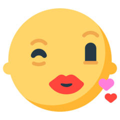 Face Blowing a Kiss Emoji in Mozilla Browser