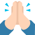Folded Hands Emoji in Mozilla Browser