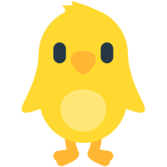 Front-Facing Baby Chick Emoji in Mozilla Browser