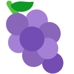 Виноград Эмодзи в браузере Mozilla