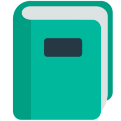 Libro di testo verde Emoji Mozilla