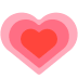 Растущее сердце Эмодзи в браузере Mozilla