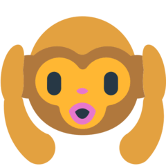 🙉 Macaco com as mãos tapando os ouvidos Emoji nos Mozilla