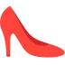 Туфелька на высоком каблуке Эмодзи в браузере Mozilla