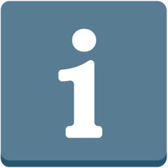 Simbolo delle informazioni Emoji Mozilla