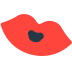 Marca de beso Emoji Mozilla