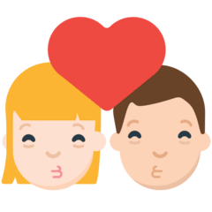 Uomo e donna che si baciano Emoji Mozilla