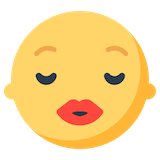 kissing-face-with-closed-eyes Emoji mozilla