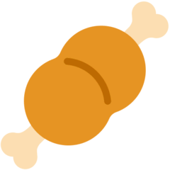 Мясо на косточке Эмодзи в браузере Mozilla