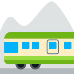 🚞 Mountain Railway Emoji in Mozilla Browser