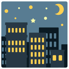 🌃 Noche estrellada Emoji en Mozilla