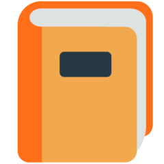 Libro di testo arancione Emoji Mozilla