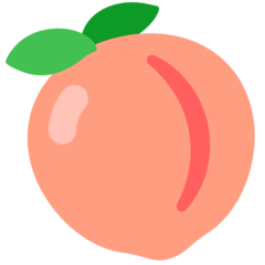 Peach Emoji in Mozilla Browser