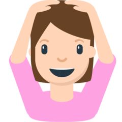 Pessoa a fazer o gesto de OK Emoji Mozilla