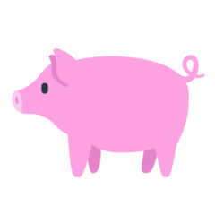 Pig Emoji in Mozilla Browser