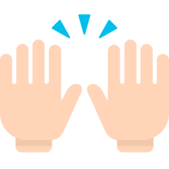Raising Hands Emoji in Mozilla Browser