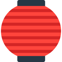 Lanterna de papel vermelha Emoji Mozilla