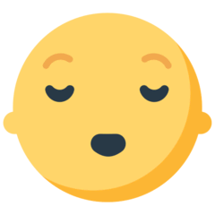 Cara de alivio Emoji Mozilla
