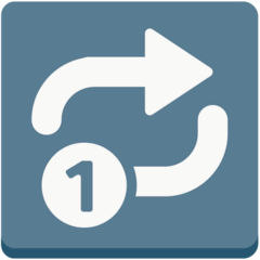 🔂 Símbolo de repetición de una sola pista Emoji en Mozilla
