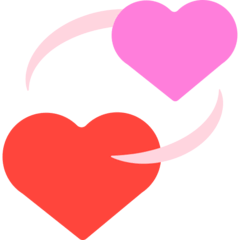 Revolving Hearts Emoji in Mozilla Browser