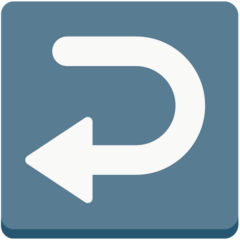 ↩️ Right Arrow Curving Left Emoji in Mozilla Browser