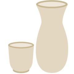 Sake-Flasche und -Tasse Emoji Mozilla