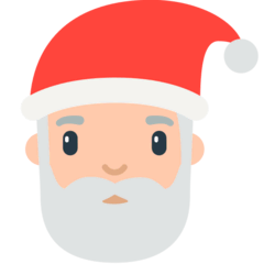 Дед Мороз Эмодзи в браузере Mozilla
