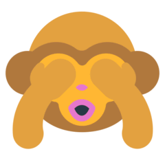 sich die Augen zuhaltendes Affengesicht Emoji Mozilla
